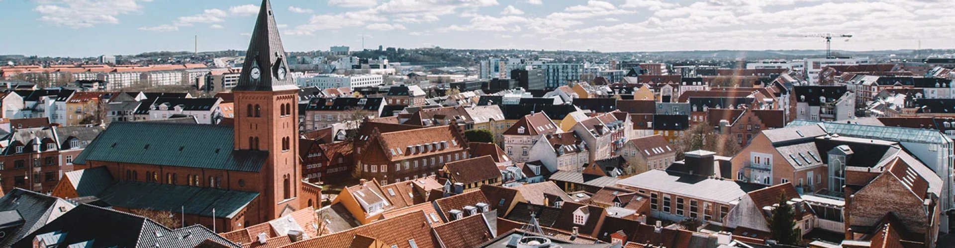 Luxury limousine in Aalborg evening light