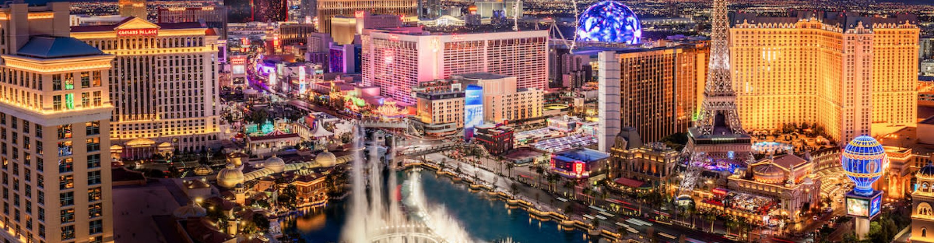 Luxury car street view in Las Vegas