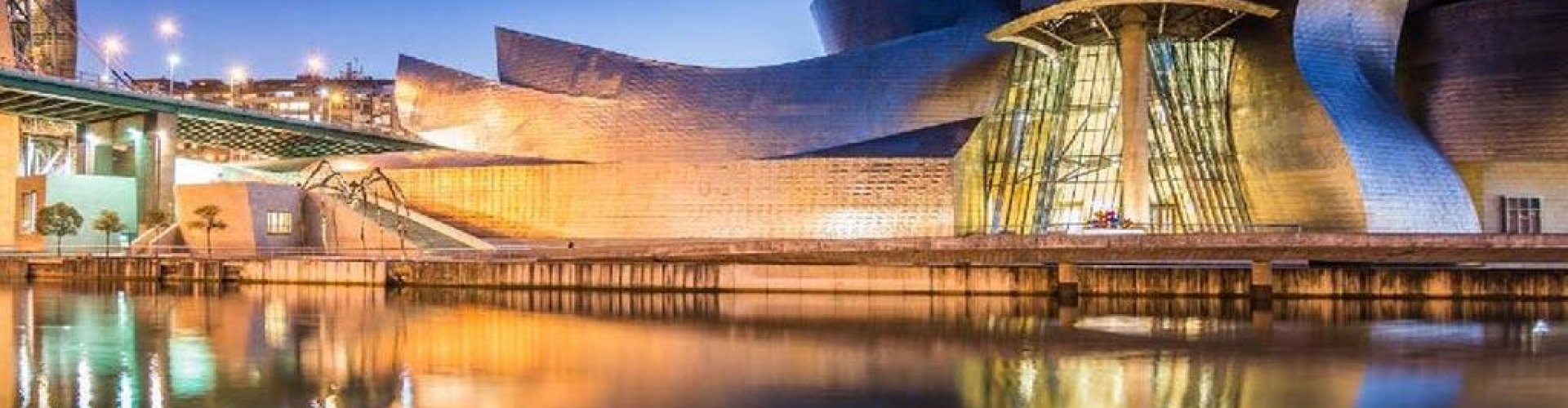 Luxury ride in Bilbao sunset