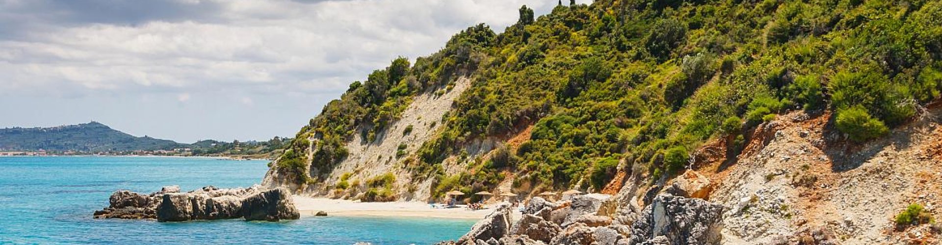 Luxury limo parked in Limni Keri, GR at sunset