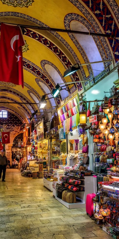 Luxury limousine interior in Istanbul