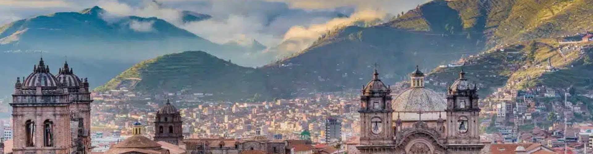 Luxury limousine in Cusco at sunset