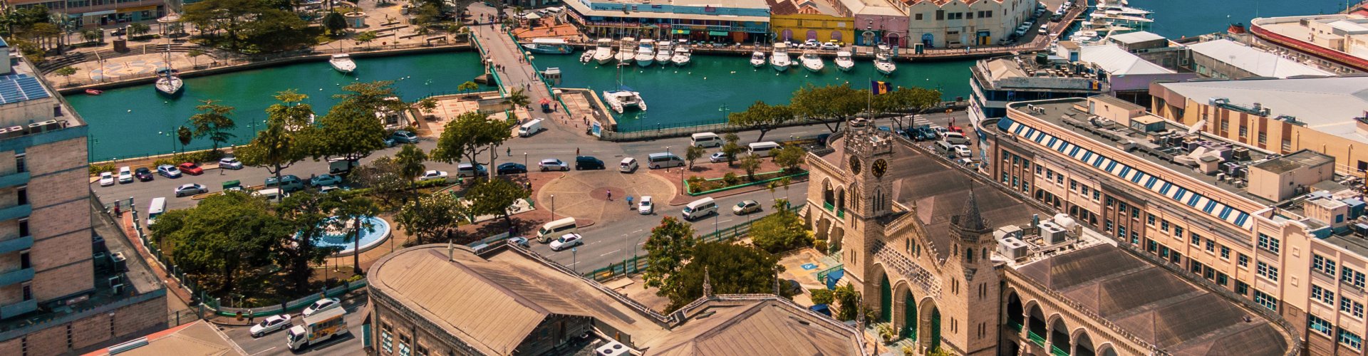 Luxury limousine in Barbados sunset