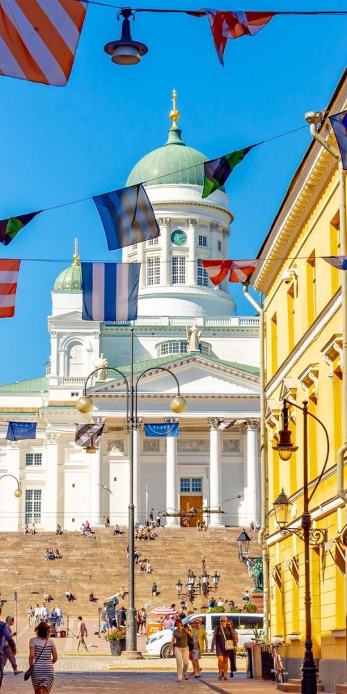 Luxury car interior in Helsinki