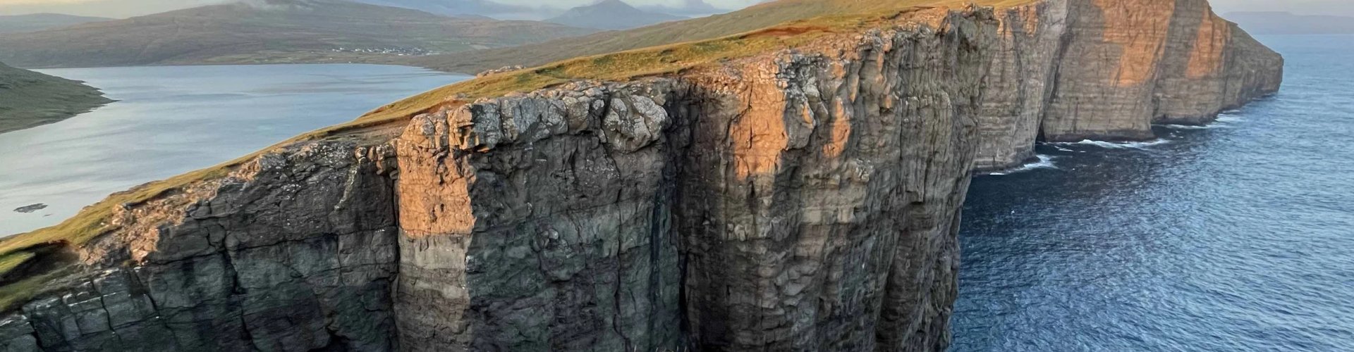 Luxury car on Faroe Islands road